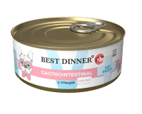 Best Dinner Vet Profi Gastrointenstina корм при нарушениях ЖКТ у взрослых собак всех пород с птицей консервы (100 гр)