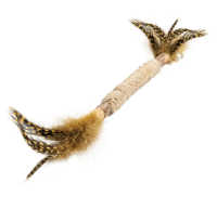 Игрушка для кошек из мататаби "Палочка с перьями", 120/260мм, серия NATURAL