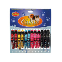 V.I.Pet Cameo Ошейник Прыгающий кот, 10 мм., 22-30 см (бабочка)