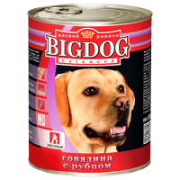 BIG DOG консервы для собак говядина с рубцом, 850 г.