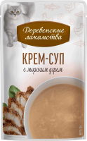 Деревенские лакомства Крем-суп с морским угрём 35г*4шт