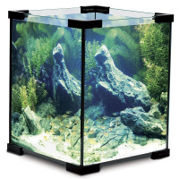 LAGUNA Аквариум "Crystal" 6002B, 18л, черный, 250*250*300мм