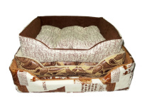 Дружок Лежанка 10/2 Квадратная с подушкой 45*55*16 см.