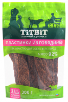 TiTBiT Пластинки из говядины для собак всех пород 300 г. - XXL выгодная упаковка