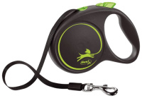 Flexi Флекси рулетка Black Design L [до 50 кг] 5 м лента черный/зеленый, 98034125