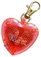 Маячок-адресник в форме сердца с карабином 01012 Пет лайн