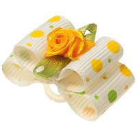 Бантик [пара] двойной объёмный, 3 см * 1,5 см, "Ностальжи" 18322