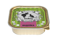 ZOORING Консервы для кошек паштет Индейка 100 г.