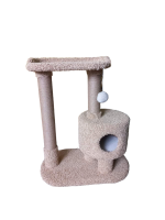 ПВК-46 Дом круглый на 3-х ногах с увелич. Площадкой [ковролин+веревка]