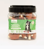 BIOHAUS Лакомство для собак Куриные рулетики 750 г ПОШТУЧНО