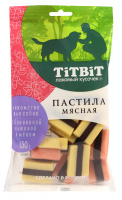 Титбит Пастила мясная с бараниной клюквой и медом Лакомство для собак 130г