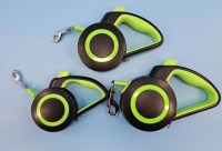 Рулетка-поводок д/с, цв. черный-зеленый ЛЕНТА Чистый котик [5 м/50 кг , MS-7110 L]