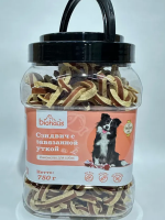 BIOHAUS Лакомство для собак Сэндвич с завязанной уткой 750 г ПОШТУЧНО