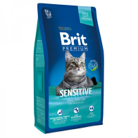 Brit Premium Sensitive. Сухой корм для кошек с ягненком
