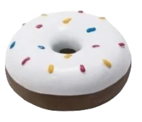 Игрушка для собак из латекса "Пончик", d65мм