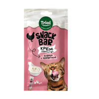 Лакомство Триол для кошек "Крем из курицы с креветкой", 40г, серия SNACK BAR