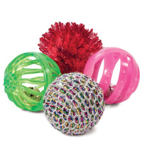 Набор XW7019 игрушек для кошек [4 мяча], d40мм
