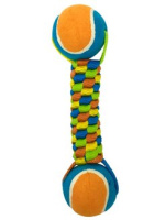 Petpark игрушка для собак Плетенка с двумя теннисными мячами 6 см