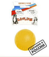 ДОГЛАЙК Игрушка для собак Мяч малый желтый