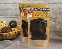 LUCKY DOG Печень говяжья для собак [уценка]