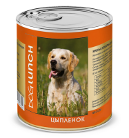 Дог Ланч консервы для собак 750гр Цыпленок [уценка]