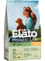Elato Holistic Lite сухой корм д/щенков всех пород с КУРИЦЕЙ и ИНДЕЙКОЙ (2 кг)