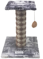 Дружок ДРУЖОК 029А Когтеточка-столб для кошек, на платформе с полкой