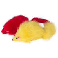Игрушка для кошек "Мышь цветная", 90-100 мм.