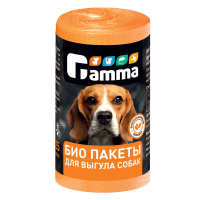 Gamma БИО пакеты для выгула собак 25 шт/рулон, 240*360 мм.
