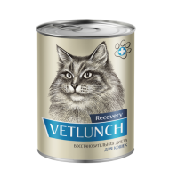 конс. Vetlunch Recovery для кошек Восстановительная диета, 340 гр
