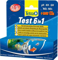 Tetra Test 6 in 1 25 полосок для быстрого измерения основных параметров ПОШТУЧНО [уценка]
