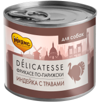 Мнямс консервы для собак всех пород "Фрикасе по-парижски" индейка с травами 200 г NEW [уценка]