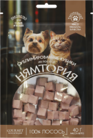 НЯМТОРИЯ Лакомство для кошек и собак "Сублимированные кубики из лосося", 40 г (NT05S065)