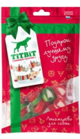 TiTBiT Новогодняя коллекция Лакомство д/собак Дольки жевательные 80г [уценка]