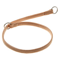 Ошейник-удавка с 2-я кольцами [лента-чулок] 7мм, 45см [бежевый] 76-2304 Пет лайн