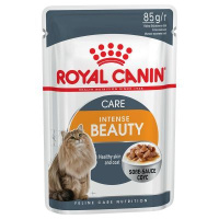 Royal Canin пауч Intense Beauty, для поддержания красоты шерсти кошек, соус 85 г.