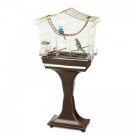 IMAC клетка для птиц SOFIA, на колесах и подставке, 63*33*61/133 см.