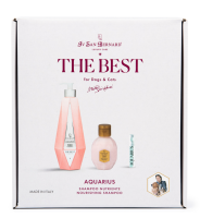 ISB The Best line Набор Aquarius шампунь для восстановления и питания шерсти 550 мл, кондиционер 120 мл + парфюм 2 мл в подарок