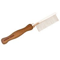 SHOW TECH Wooden Comb расческа для жесткой шерсти (18 см, с зубчиками 2,3 мм, частота 2 мм)