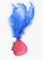 Игрушка для кошек JOYSER Cat Teaser Розовый конус с пером, 16 см