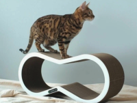 Когтеточка Свитч белый 65х22х25 см. Томми Кэт