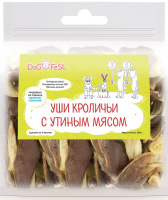 Дог Фест Уши кроличьи с утиным мясом 515г ПОШТУЧНО