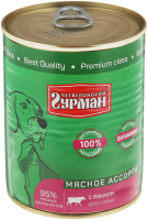 Четвероногий Гурман консервы для собак 340гр.с языком