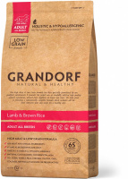 АКЦИЯ 3кг+1кг в подарок ГРАНДОРФ сухой для собак крупных пород Ягненок и рис