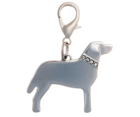 Адресник "Силуэт" Лабрадор со стразами 35*30 мм, гравировка 19004 Пет лайн