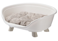 Лежак THRONE 4 с подушкой,черный Ферпласт