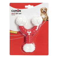 Камон Игрушка Кость с принтом красная