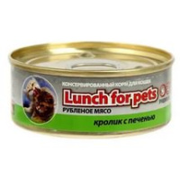 Ланч Фор Петс д/к 100гр кролик с печенью/рубленое мясо