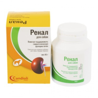 Candioli Ренал для собак, кормовая добавка при хронической почечной недостаточности, 85 г.
