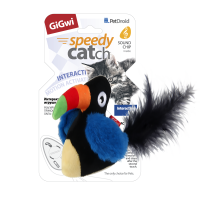 GiGwi Игрушка для кошек интерактивная Тукан со звуковым чипом 9см